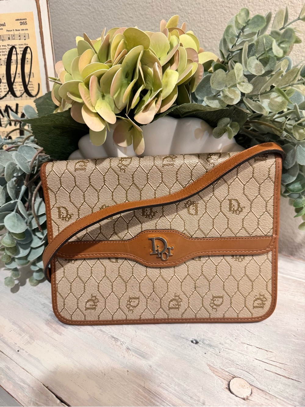 Dior Honeycomb Signature Canvas Crossbody Bag